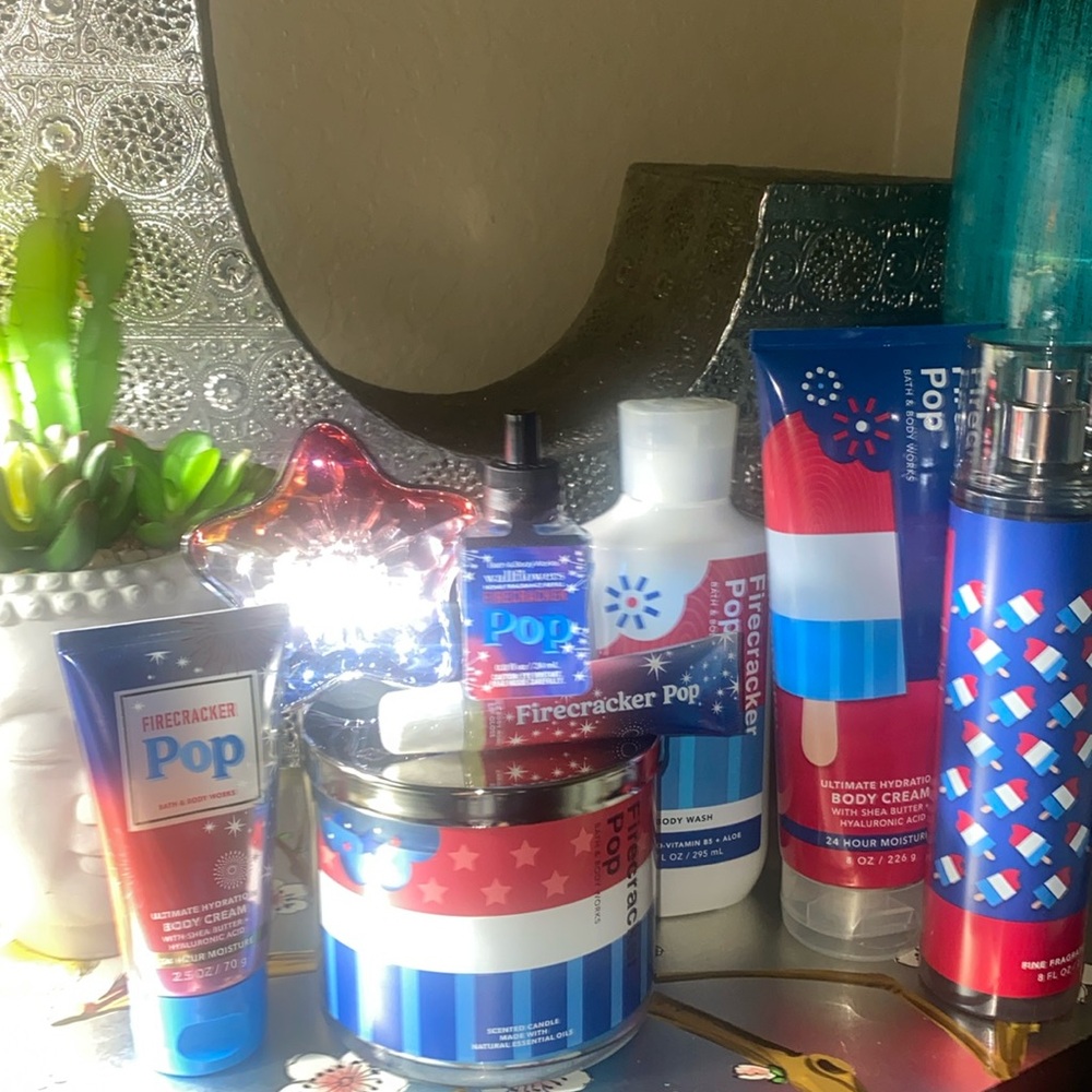 Bath and Bodyworks  Firecracker 🧨 Pop Gift Set Combo All in One